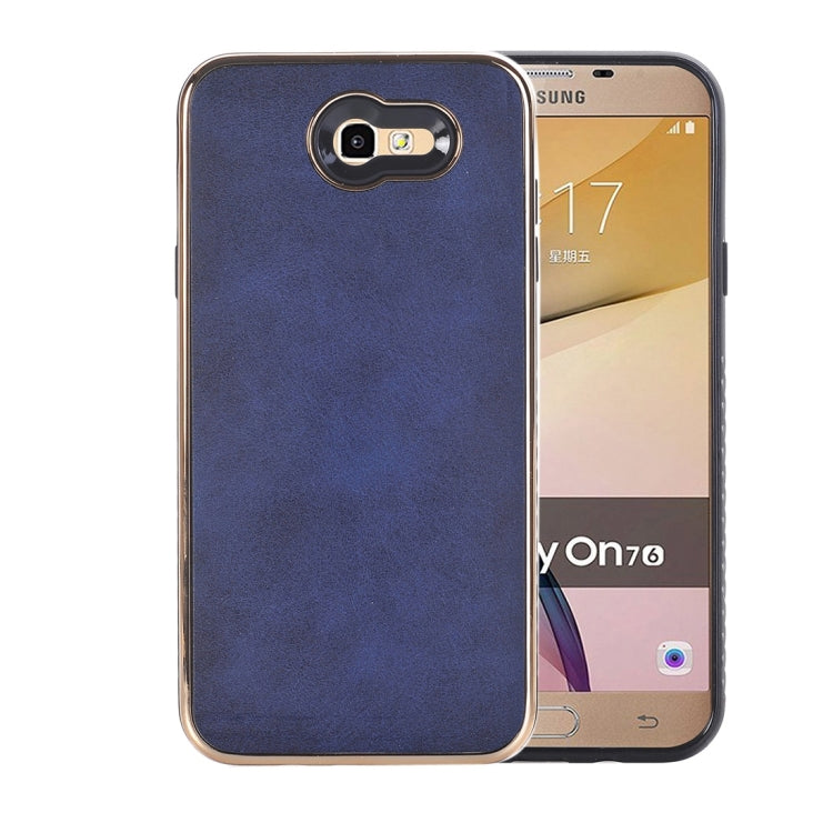 For Galaxy J7 (2017) (US Version) Crazy Horse Texture Electroplating Back Cover