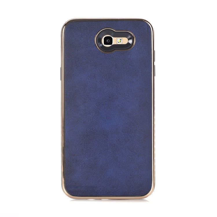 For Galaxy J7 (2017) (US Version) Crazy Horse Texture Electroplating Back Cover