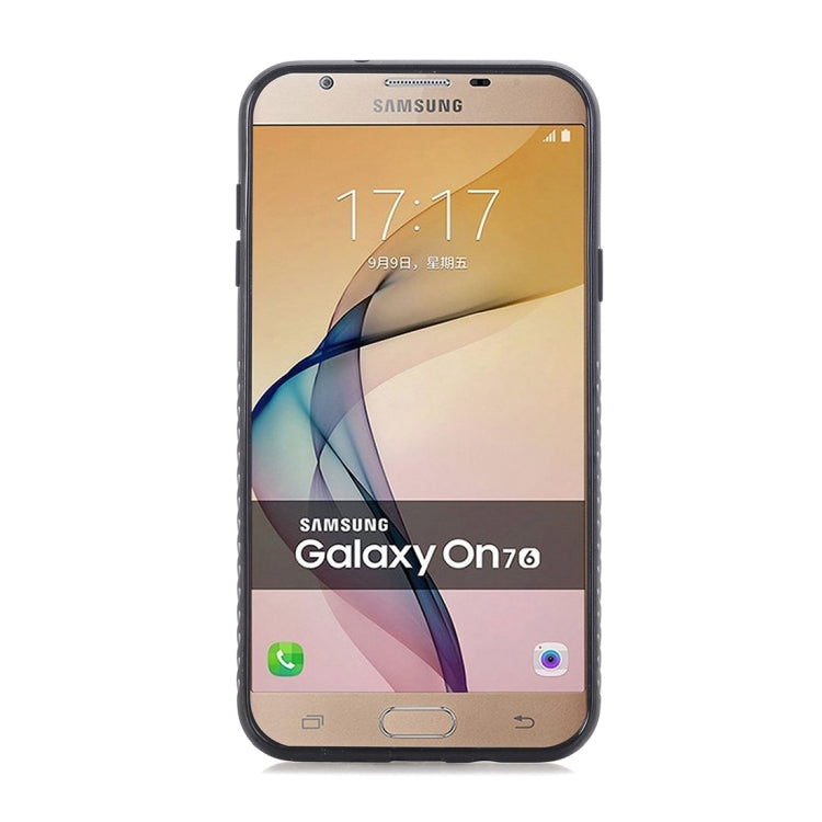 For Galaxy J7 (2017) (US Version) Crazy Horse Texture Electroplating Back Cover