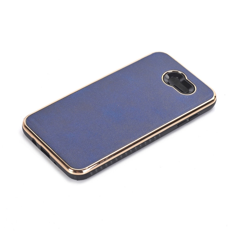 For Galaxy J7 (2017) (US Version) Crazy Horse Texture Electroplating Back Cover