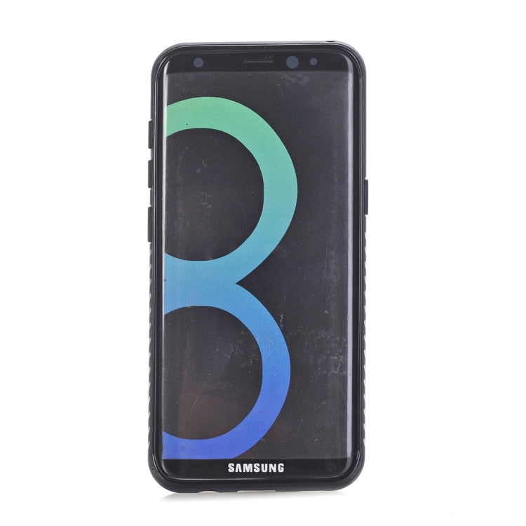 For Galaxy S8 Crazy Horse Texture Electroplating Back Cover