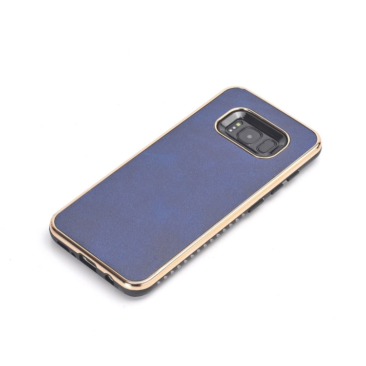 For Galaxy S8 Crazy Horse Texture Electroplating Back Cover