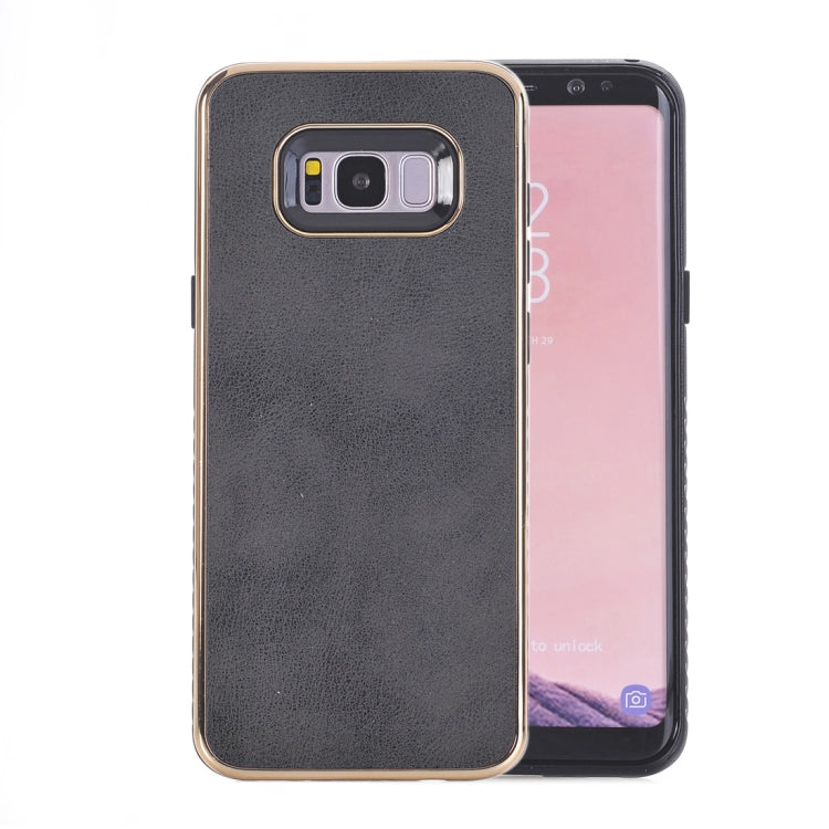 For Galaxy S8 + / G9550 Crazy Horse Texture Electroplating Back Cover