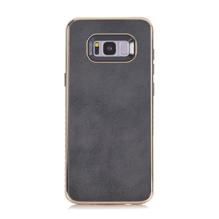 For Galaxy S8 + / G9550 Crazy Horse Texture Electroplating Back Cover