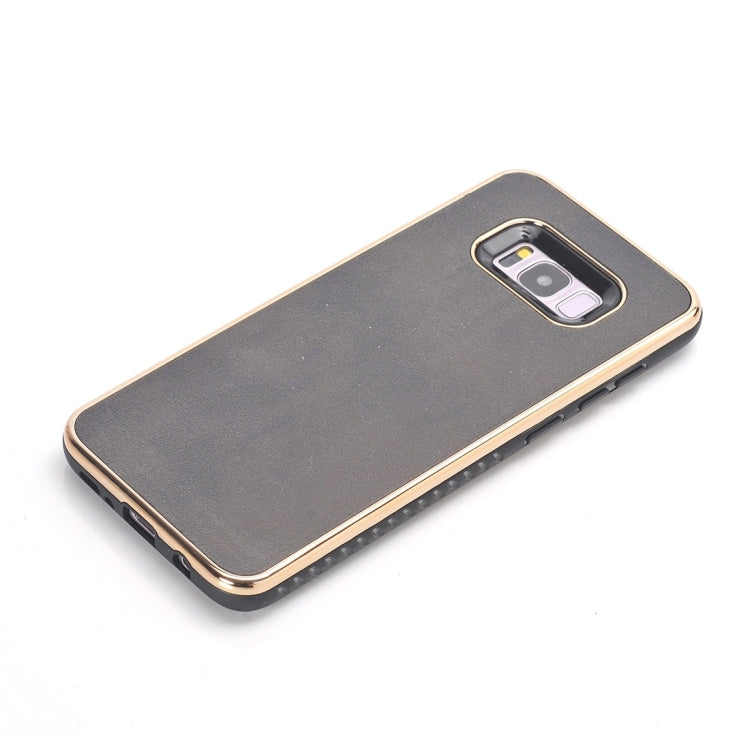For Galaxy S8 + / G9550 Crazy Horse Texture Electroplating Back Cover