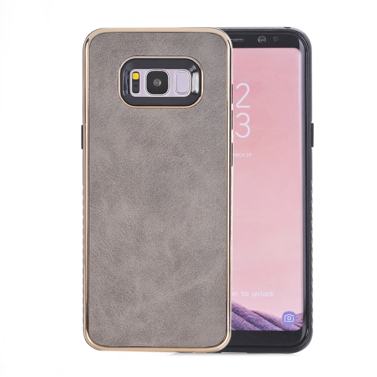 For Galaxy S8 + / G9550 Crazy Horse Texture Electroplating Back Cover