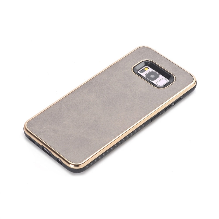 For Galaxy S8 + / G9550 Crazy Horse Texture Electroplating Back Cover