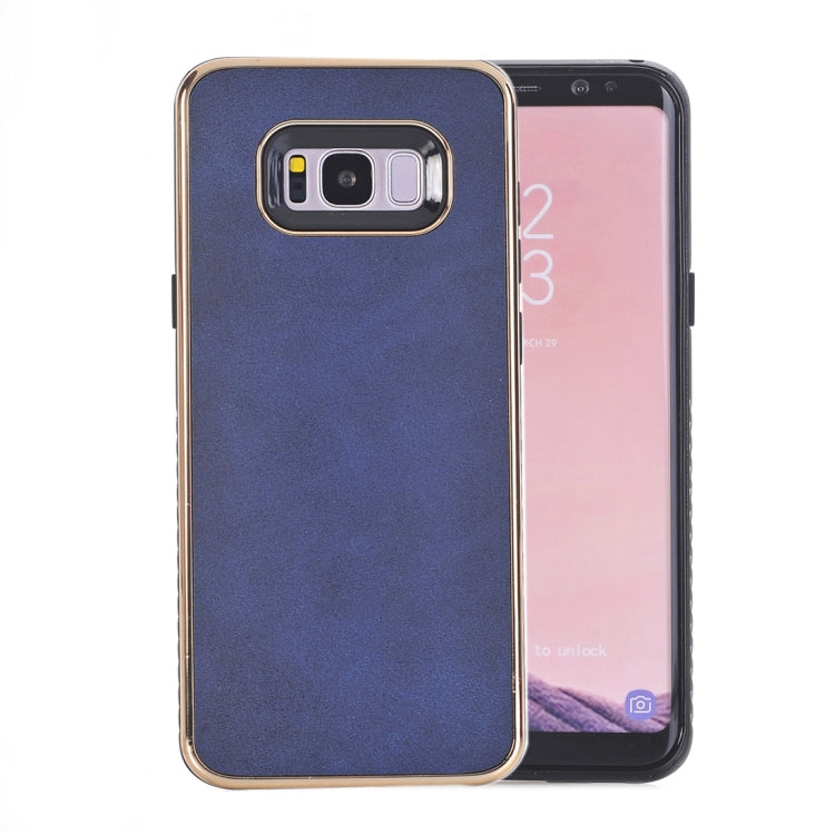 For Galaxy S8 + / G9550 Crazy Horse Texture Electroplating Back Cover