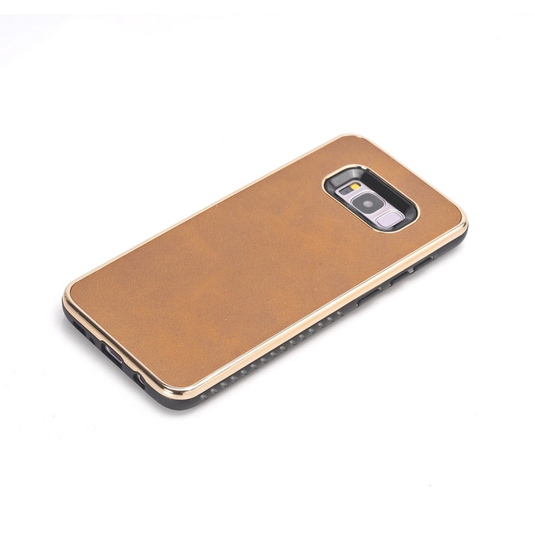 For Galaxy S8 + / G9550 Crazy Horse Texture Electroplating Back Cover