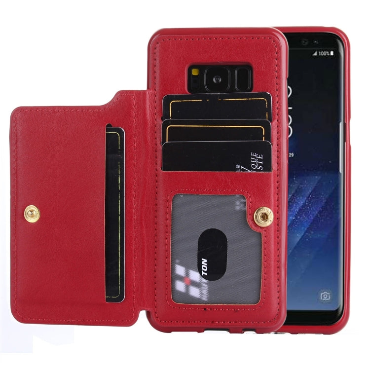 For Galaxy S8 + / G9550 Crazy Horse Texture Leather Back Protective Case with Card Slots
