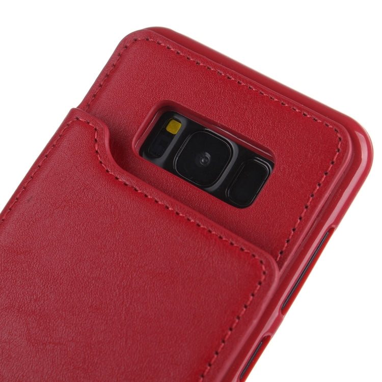 For Galaxy S8 + / G9550 Crazy Horse Texture Leather Back Protective Case with Card Slots