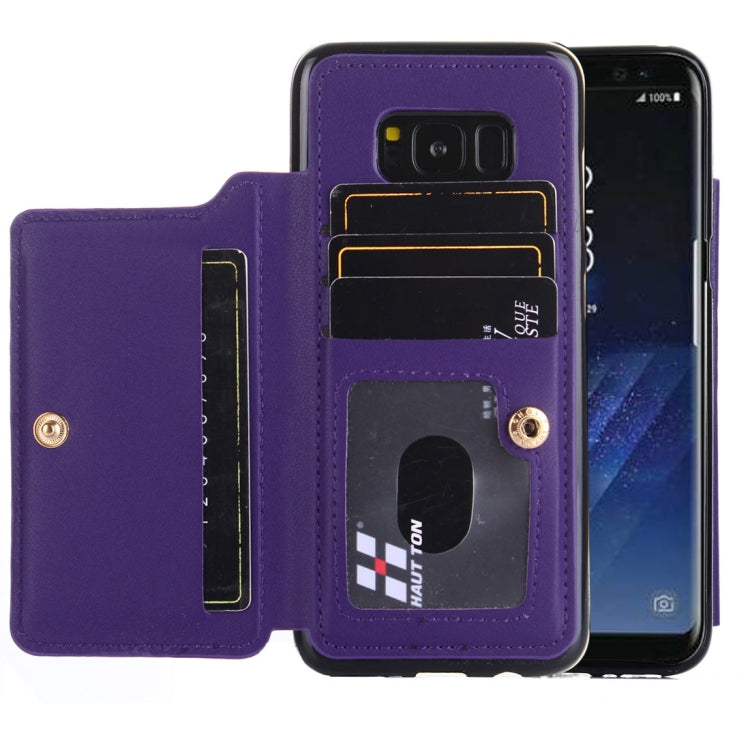 For Galaxy S8 + / G9550 Crazy Horse Texture Leather Back Protective Case with Card Slots