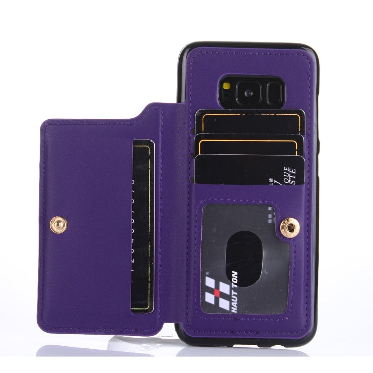 For Galaxy S8 + / G9550 Crazy Horse Texture Leather Back Protective Case with Card Slots