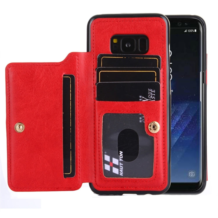 For Galaxy S8 + / G9550 Crazy Horse Texture Leather Back Protective Case with Card Slots