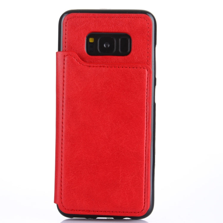 For Galaxy S8 + / G9550 Crazy Horse Texture Leather Back Protective Case with Card Slots