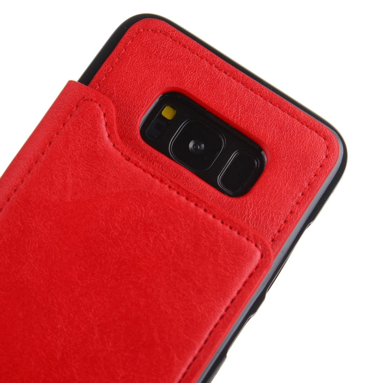 For Galaxy S8 + / G9550 Crazy Horse Texture Leather Back Protective Case with Card Slots