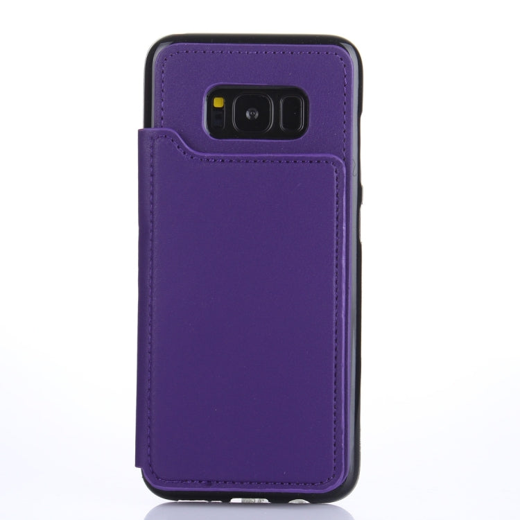 For Galaxy S8 Crazy Horse Texture Leather Back Protective Case with Card Slots