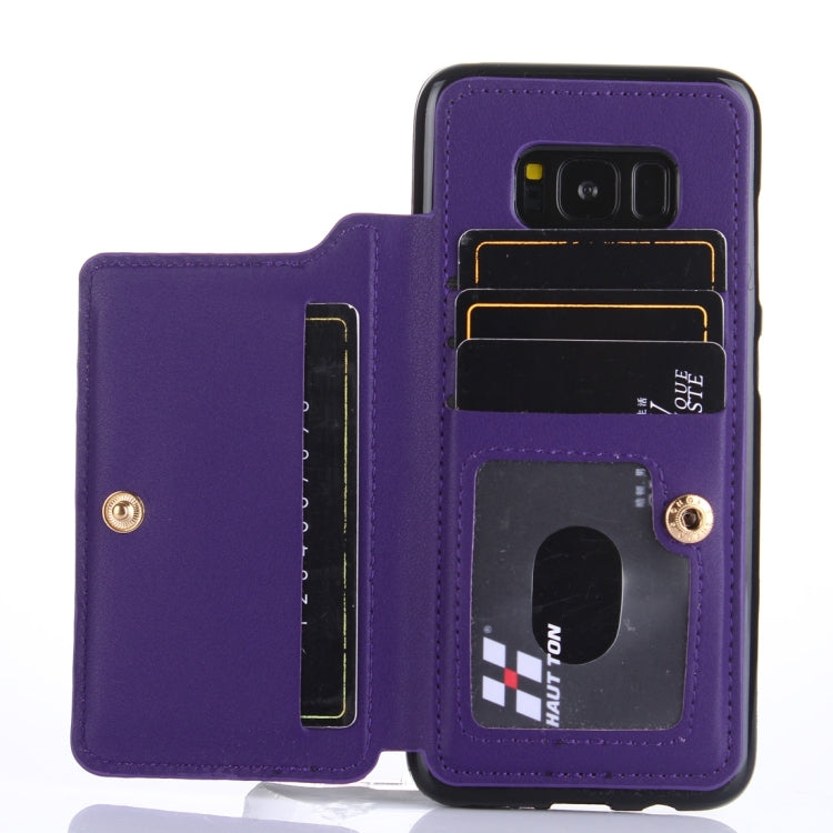 For Galaxy S8 Crazy Horse Texture Leather Back Protective Case with Card Slots
