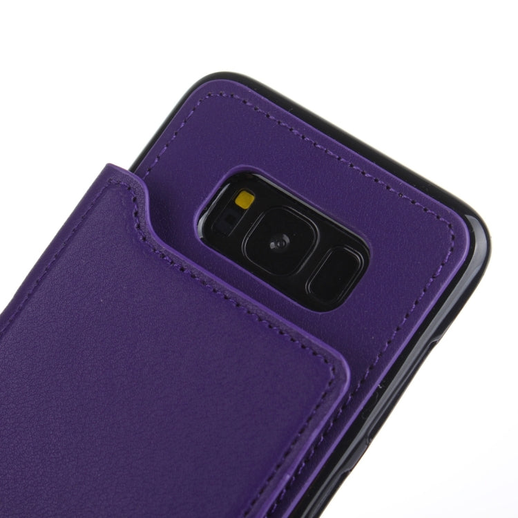 For Galaxy S8 Crazy Horse Texture Leather Back Protective Case with Card Slots