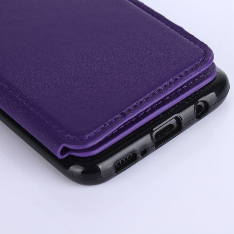 For Galaxy S8 Crazy Horse Texture Leather Back Protective Case with Card Slots