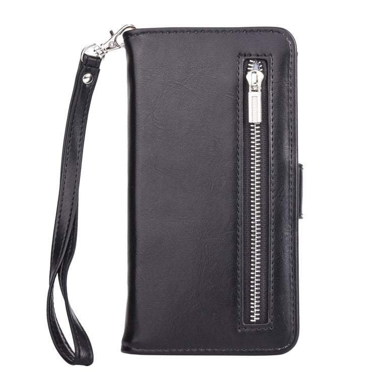 For Galaxy S8 + / G9550 Crazy Horse Texture Zipper Horizontal Flip Leather Case with Detachable Back Protective Case & Card Slots & Photo Frame & Lanyard