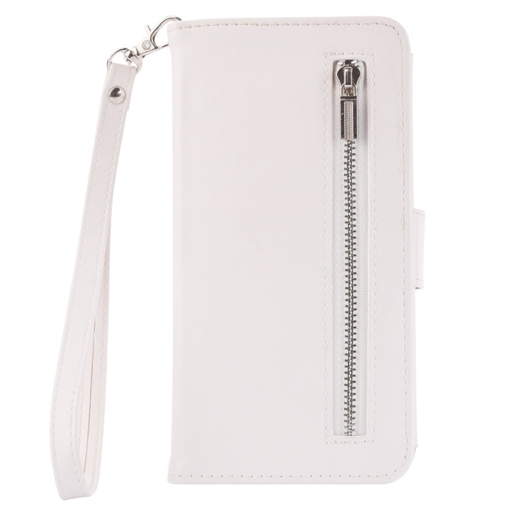 For Galaxy S8 + / G9550 Crazy Horse Texture Zipper Horizontal Flip Leather Case with Detachable Back Protective Case & Card Slots & Photo Frame & Lanyard