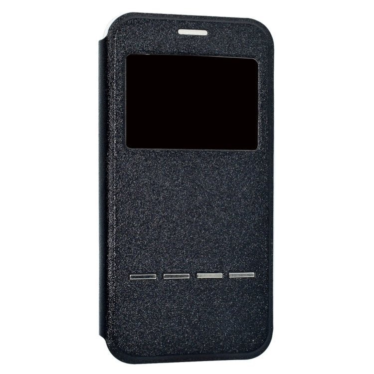 For Galaxy J3 (2017) (US Version) Frosted Texture Horizontal Flip Leather Case with Call Display ID & SlideUnlock Slip & Holder