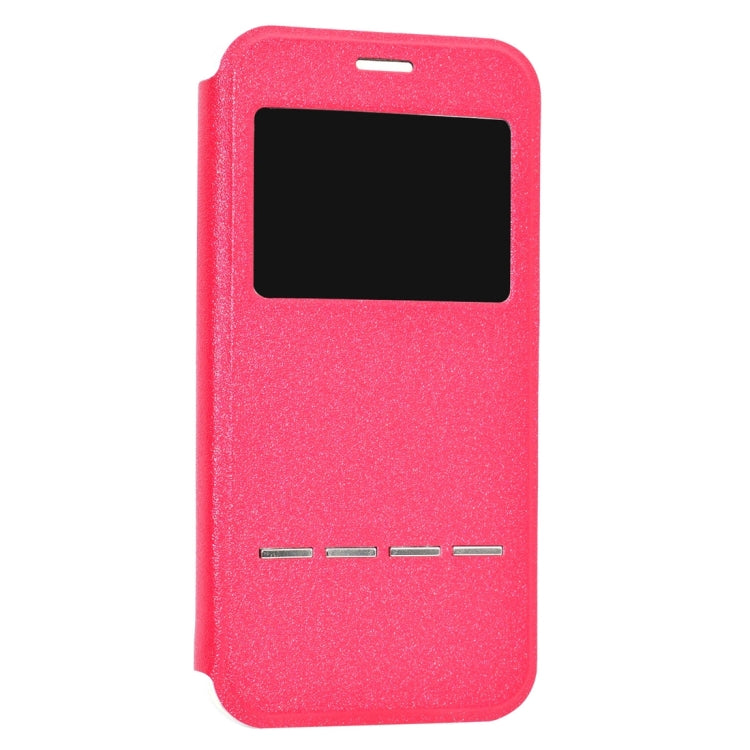 For Galaxy J3 (2017) (US Version) Frosted Texture Horizontal Flip Leather Case with Call Display ID & SlideUnlock Slip & Holder