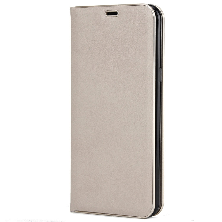 For Galaxy S8 + / G9550 Cowhide Texture PC Bumper Frame Strong Magnetic Adsorption Horizontal Flip Leather Case with Card Slots & Holder