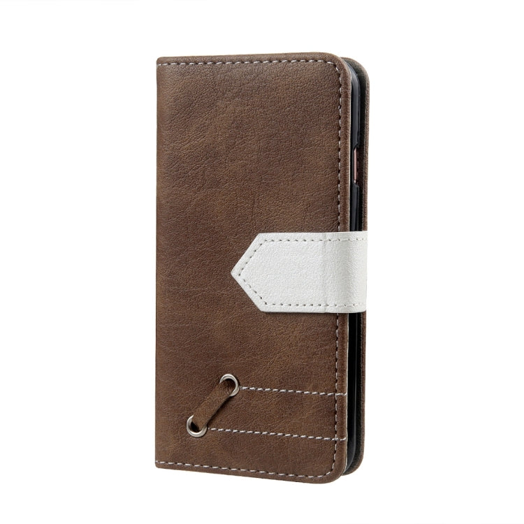 For Galaxy J3 (2017) (US Version) Retro Crazy Horse Texture Contrast Color Horizontal Flip Leather Case with Holder & Card Slots & Wallet & Photo Frame & Lanyard