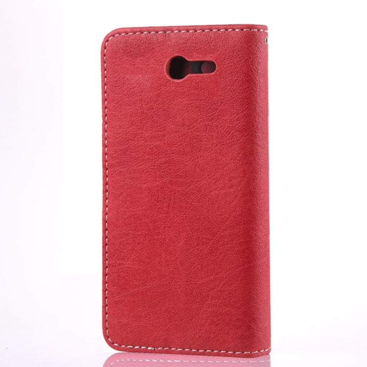 For Galaxy J3 (2017) (US Version) Retro Crazy Horse Texture Contrast Color Horizontal Flip Leather Case with Holder & Card Slots & Wallet & Photo Frame & Lanyard