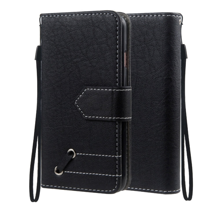 For Galaxy A3 (2017) Retro Crazy Horse Texture Contrast Color Horizontal Flip Leather Case with Holder & Card Slots & Wallet & Photo Frame & Lanyard