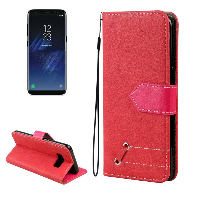 For Galaxy S8 + / G9550 Retro Crazy Horse Texture Contrast Color Horizontal Flip Leather Case with Holder & Card Slots & Wallet & Photo Frame & Lanyard
