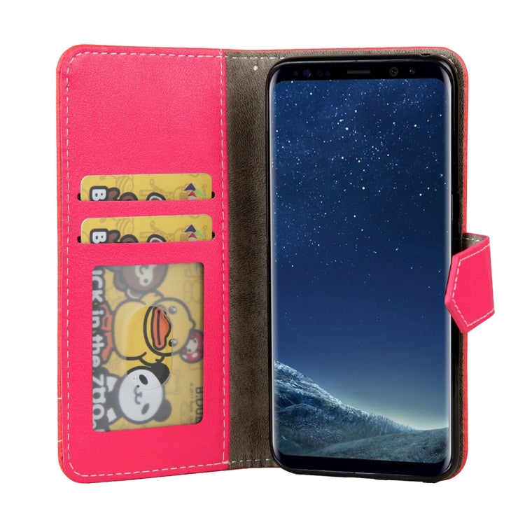 For Galaxy S8 + / G9550 Retro Crazy Horse Texture Contrast Color Horizontal Flip Leather Case with Holder & Card Slots & Wallet & Photo Frame & Lanyard