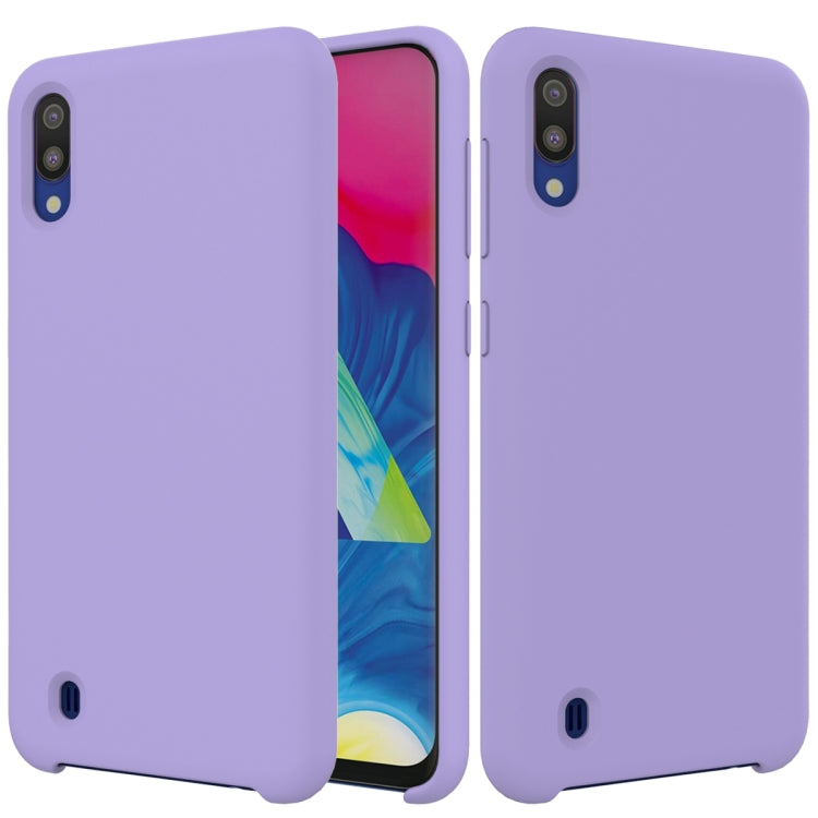 Solid Color Liquid Silicone Shockproof Full Coverage Case for Galaxy M10