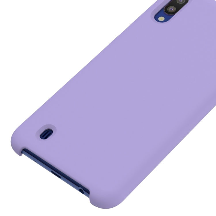 Solid Color Liquid Silicone Shockproof Full Coverage Case for Galaxy M10
