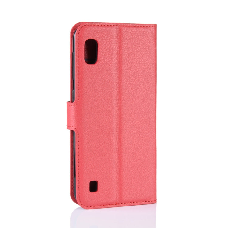 Litchi Texture Horizontal Flip Leather Case for Galaxy A10, with Wallet & Holder & Card Slots