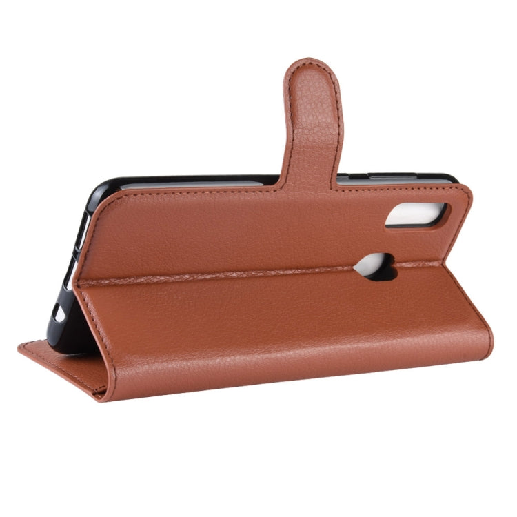 Litchi Texture Horizontal Flip Leather Case for Galaxy A40, with Wallet & Holder & Card Slots