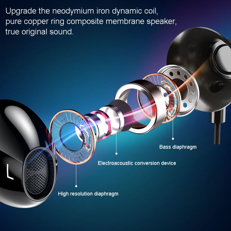 TOTUDESIGN Bojue Series Metal In-ear Wired Control Headphone