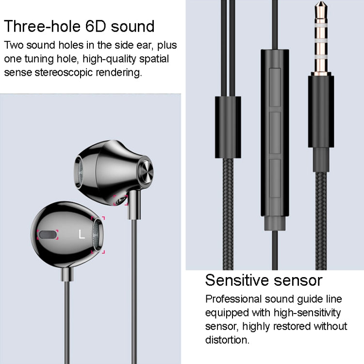 TOTUDESIGN Bojue Series Metal In-ear Wired Control Headphone