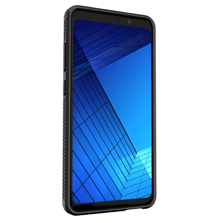 Lenuo Leshen Series for Galaxy A8+ (2018) TPU Litchi Texture Dropproof Protective Back Cover Case