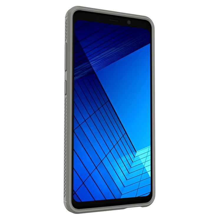 Lenuo Leshen Series for Galaxy A8+ (2018) TPU Litchi Texture Dropproof Protective Back Cover Case