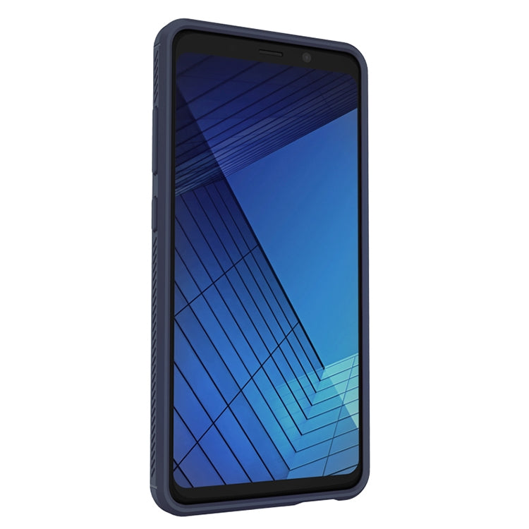 Lenuo Leshen Series for Galaxy A8+ (2018) TPU Litchi Texture Dropproof Protective Back Cover Case