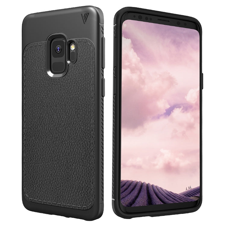 Lenuo Leshen Series for Samsung Galaxy S9 TPU Litchi Texture Dropproof Protective Back Cover Case
