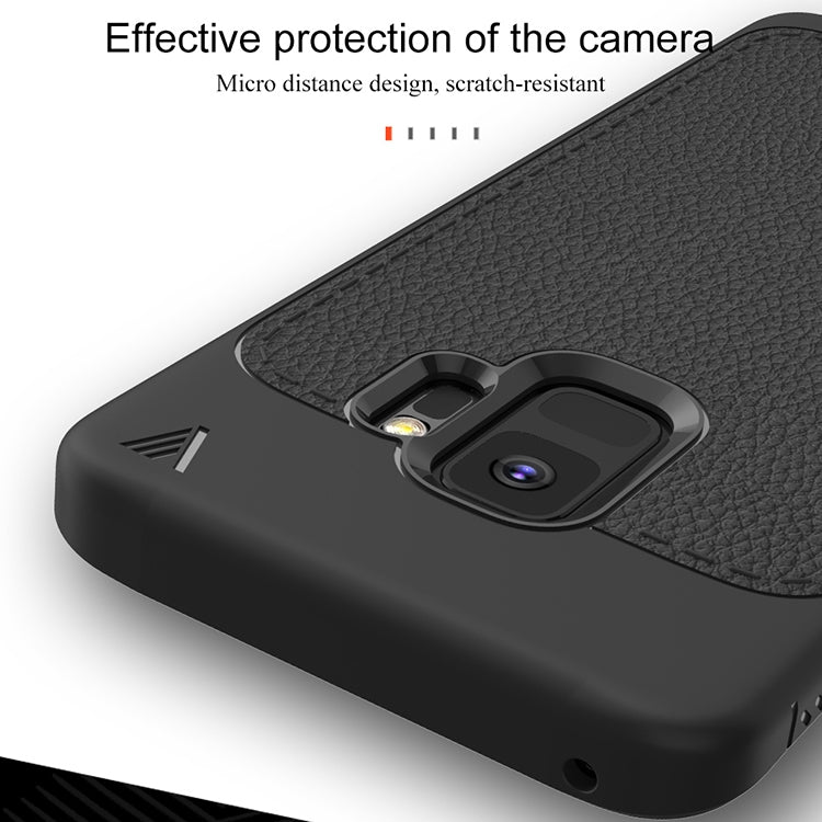Lenuo Leshen Series for Samsung Galaxy S9 TPU Litchi Texture Dropproof Protective Back Cover Case