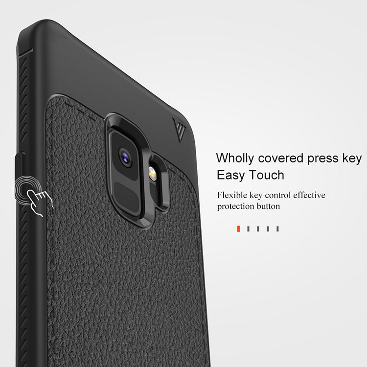 Lenuo Leshen Series for Samsung Galaxy S9 TPU Litchi Texture Dropproof Protective Back Cover Case
