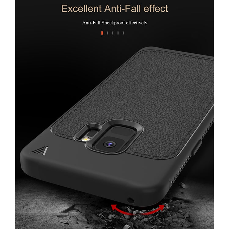 Lenuo Leshen Series for Samsung Galaxy S9 TPU Litchi Texture Dropproof Protective Back Cover Case
