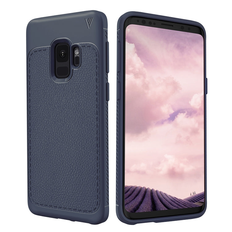 Lenuo Leshen Series for Samsung Galaxy S9 TPU Litchi Texture Dropproof Protective Back Cover Case