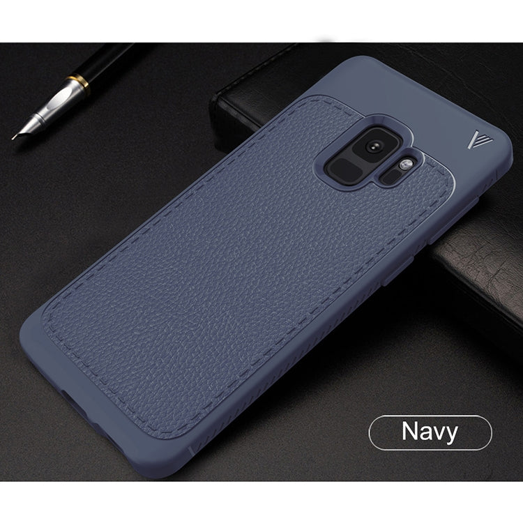 Lenuo Leshen Series for Samsung Galaxy S9 TPU Litchi Texture Dropproof Protective Back Cover Case
