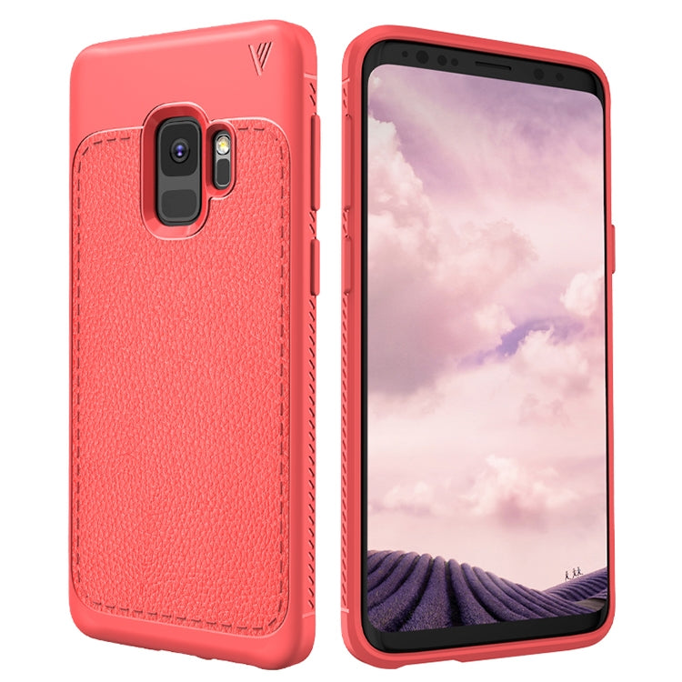 Lenuo Leshen Series for Samsung Galaxy S9 TPU Litchi Texture Dropproof Protective Back Cover Case